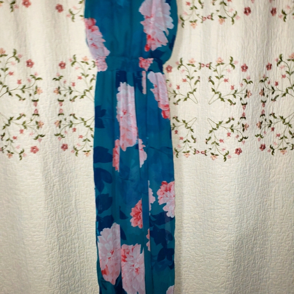 Womens split pant jump suit